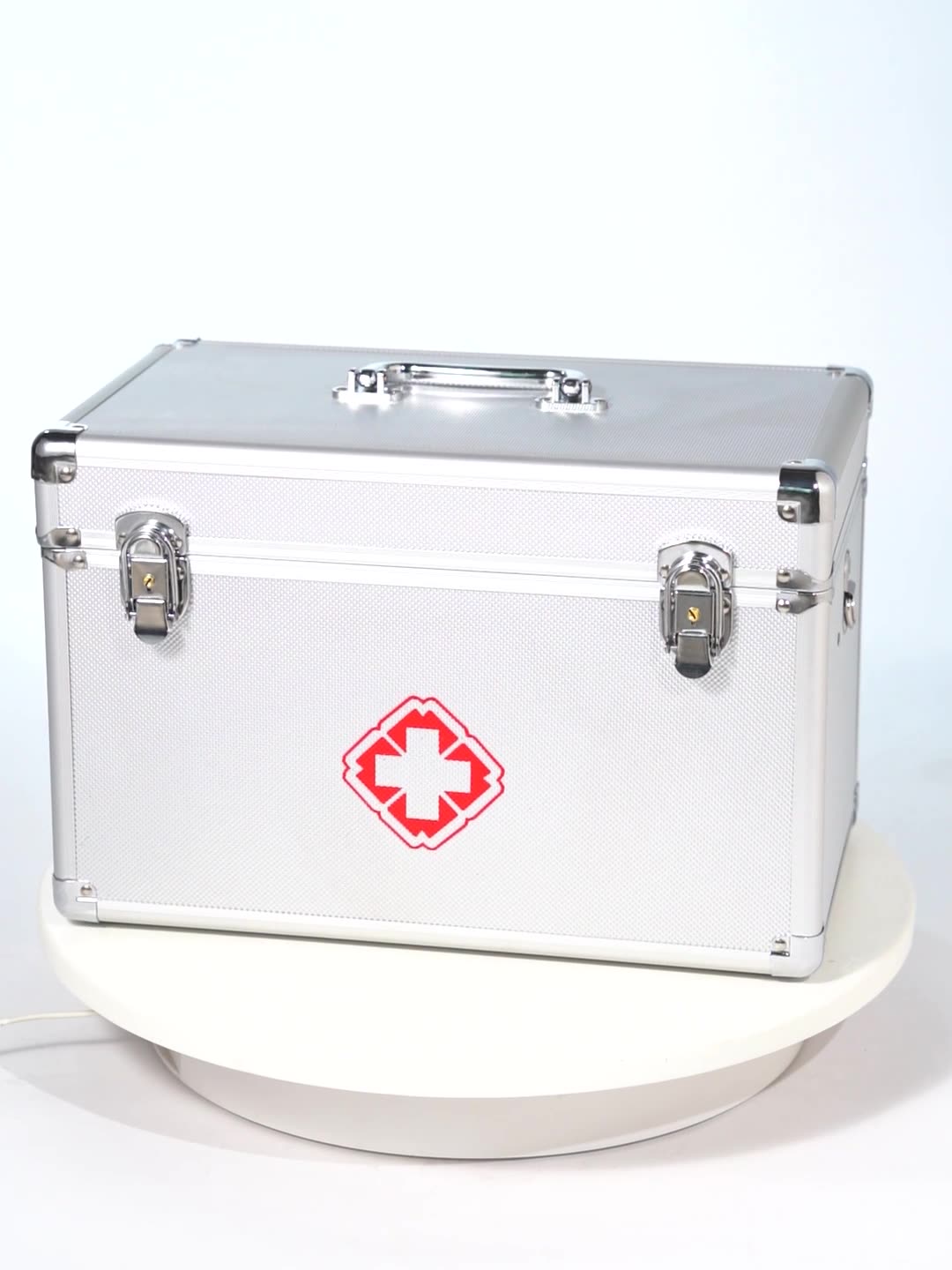 医药箱家用药物收纳盒手提大容量急救箱药箱铝合金出诊箱小医疗箱