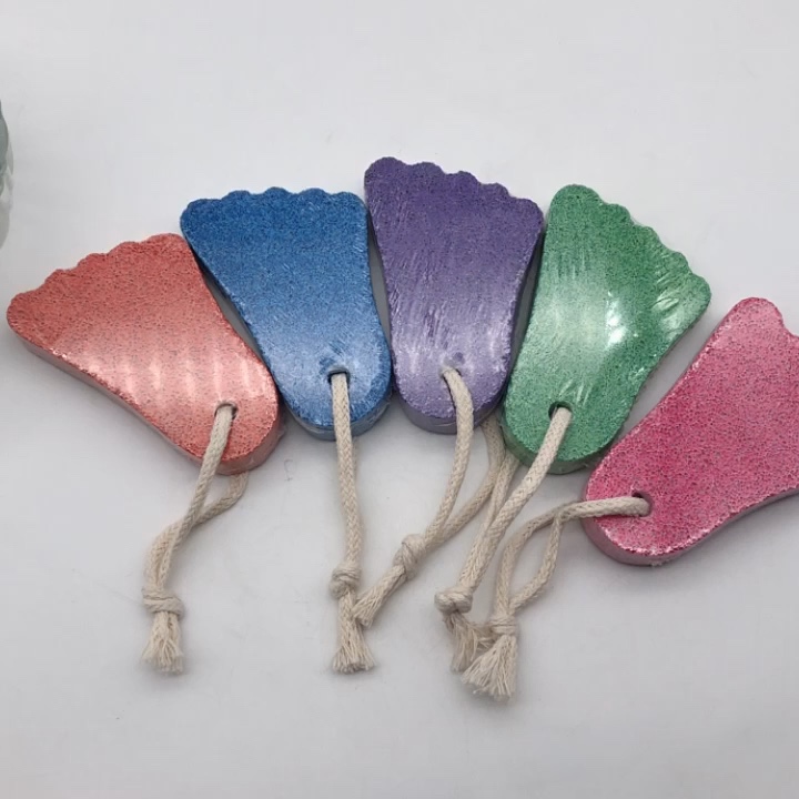 wholesale promotional pumice gifts colorful artificial foot