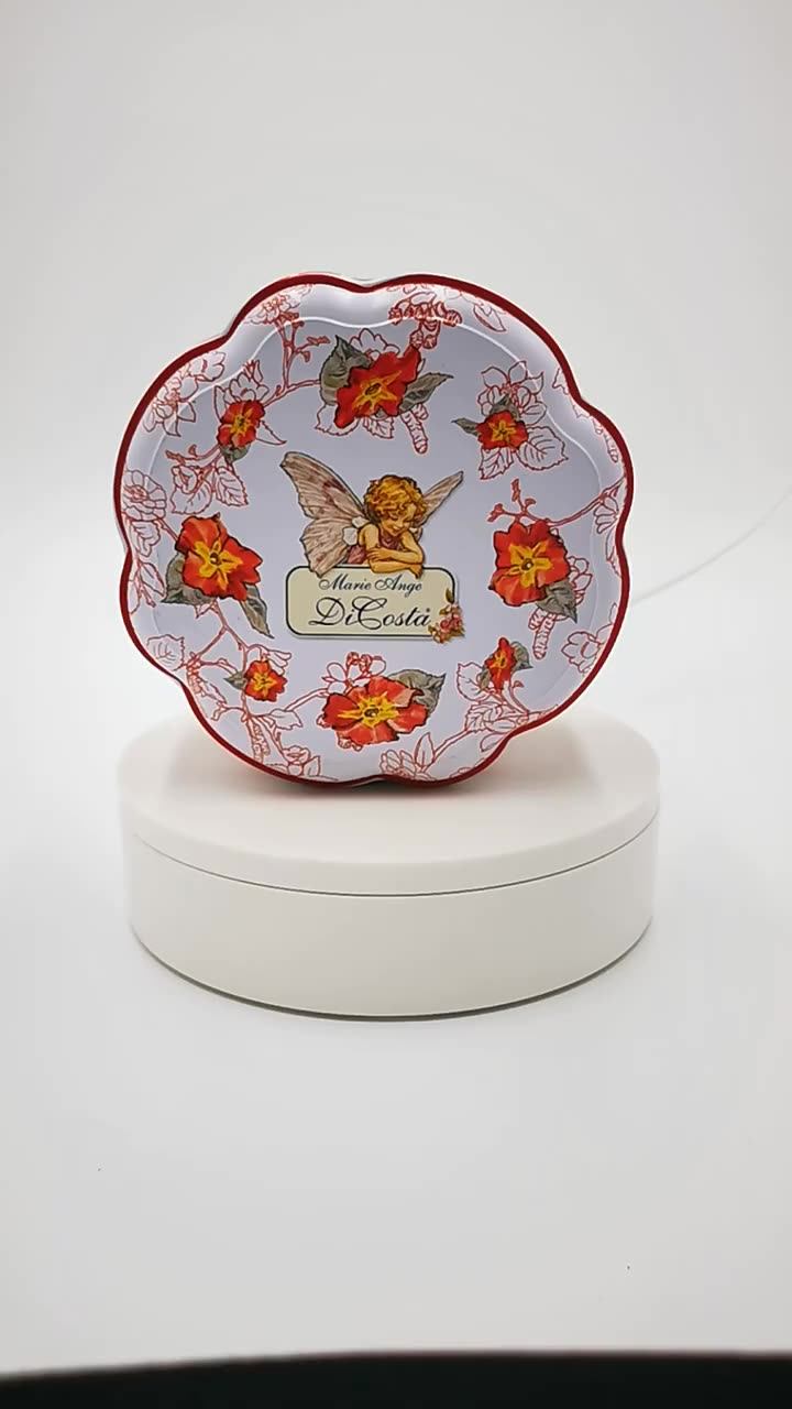 food packing biscuit box flower-shaped cookie tins
