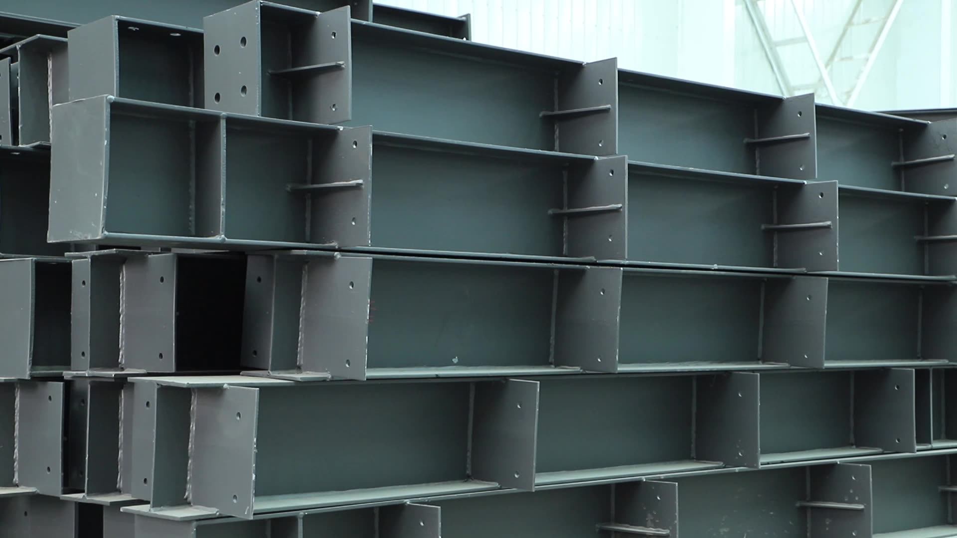 prefab steel structure frame project storage shed