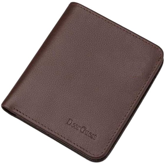 Ultra -thin mini wallet men's short leather vertical vertical men's wallet cowhide business genuine leather clip card bag Ultra -thin mini wallet men's short leather vertical vertical men's wallet cowhide business genuine leather clip card bag