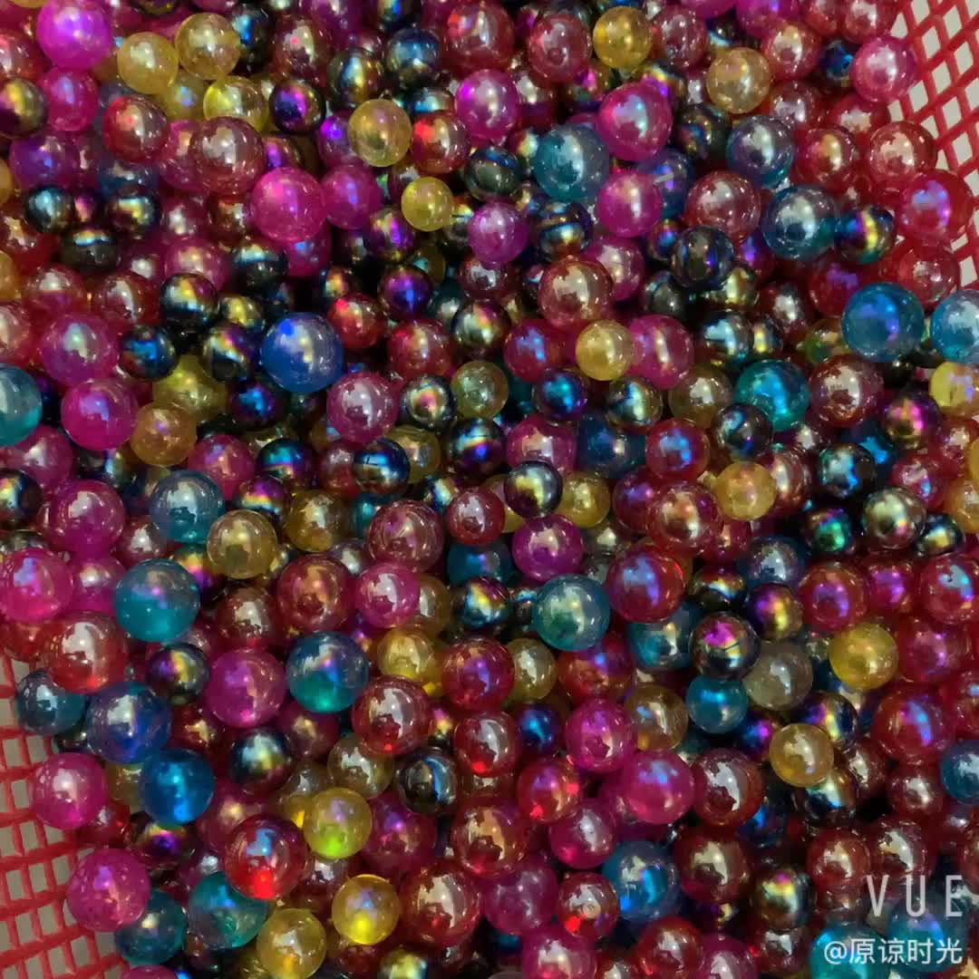 wholesale gemstone sphere aura electroplating rainbow aura