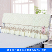 Bedside cover Bedside cover Lace fabric autumn and winter warmth 1 5m bed 1 8m bed dust cover solid wood soft bag protective cover