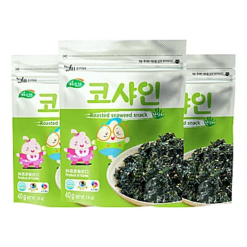 韩国进口韩之炫炒海苔40g×3袋