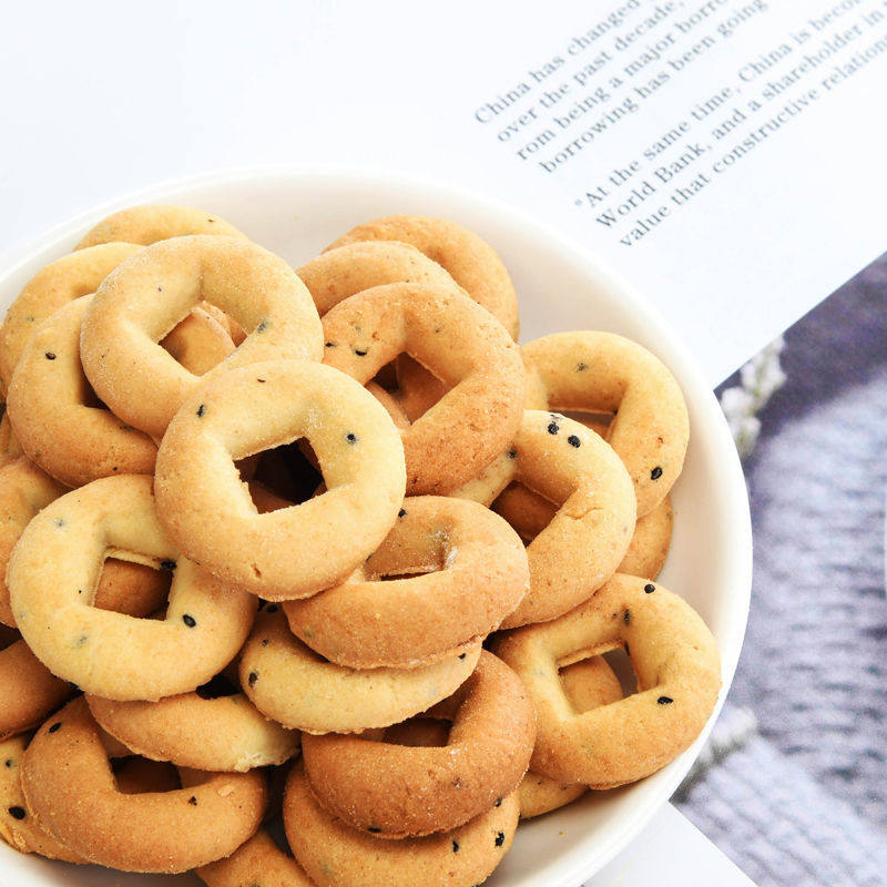 利百加甜薄脆芝麻饼干办公室零食1500g