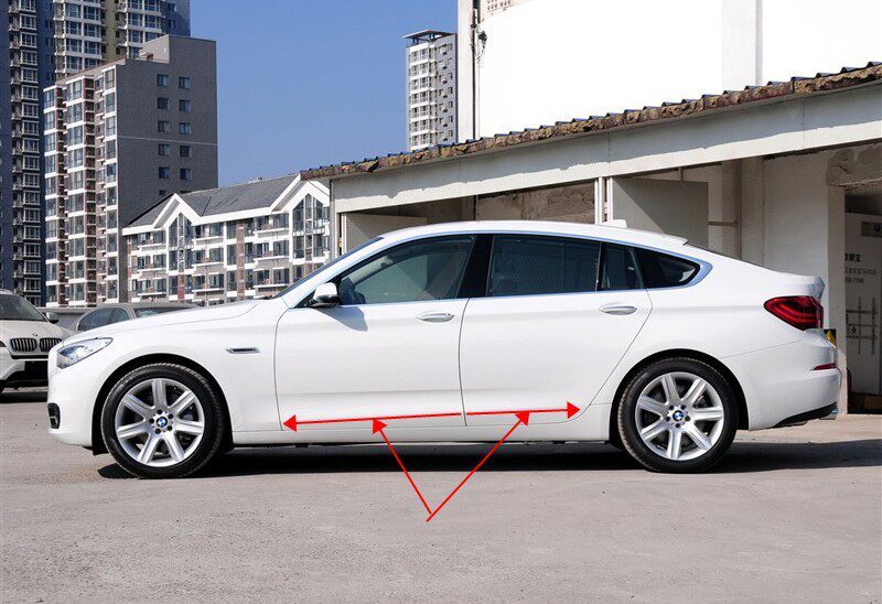 宝马5系gt 改装专用 车门镀铬防撞装饰门边亮条 车身饰条防擦条