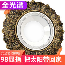 Home high display finger full spectrum large size American retro LED spotlight downlight 9 5cm 12W15W18W