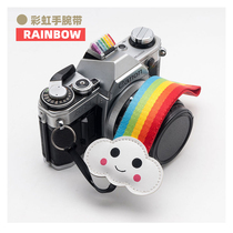 Cute cloud rainbow mobile phone wristband micro single Erica hand rope SLR camera belt Sony a6000 A7R3