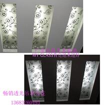 Dafang porch partition lamp simple ceiling ceiling ceiling lamp cover art glass European frosted silver flower Vine