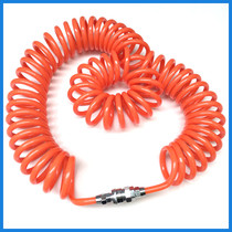 Pneumatic PU trachea spring air compressor tube with connector tube high temperature resistant tube with head inlet spring tube