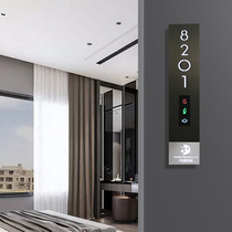 E-Sports Hotel smart luminous door number with prompt electronic light room number plate projection hotel door Display LED screen