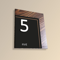 High-end hotel club wood grain floor card unit card Acrylic building card Digital door card Building floor card