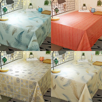 Coffee table tablecloth waterproof and oil-proof disposable anti-hot European rectangular Ah Nordic pvc dining table cloth net red ins household