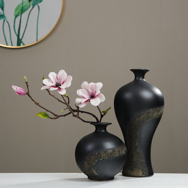 Jingdezhen zen new Chinese TV ark, flower arranging ceramic vase furnishing articles household act the role ofing is tasted, the sitting room porch a decorator