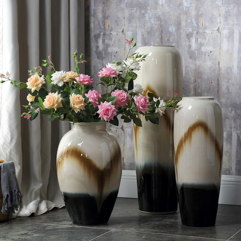 European ceramic vase of large sitting room lucky bamboo flower arranging porcelain household act the role ofing is tasted hotel retro creative furnishing articles