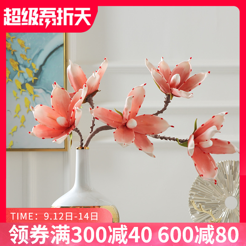 I and contracted simulation flower fake flower adornment furnishing articles home sitting room floral supplies desktop ceramic vases, suit