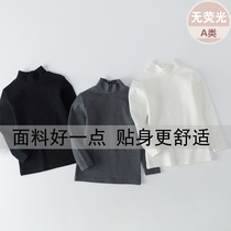 Autumn and winter childrens clothing boys and girls long sleeve T-shirt Children Baby Cotton middle collar top half collar long sleeve base shirt