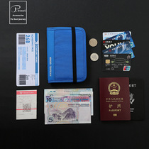 Multi-function travel photo package card kit RFID portable anti-theft brush shoulder bag hanging neck waterproof ticket holder