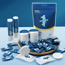 Travel portable compressed towel disposable cleansing towel pure cotton extra thick washcloth hotel face wipe small square towel