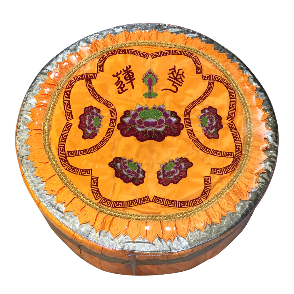 佛教用品法器佛具寺院佛堂拜凳禅垫法师主法拜垫彩布保护膜圆拜垫