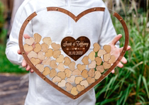 Wedding wedding birthday party love transparent guest book sign-in stage wedding arrangement props decoration delivery box