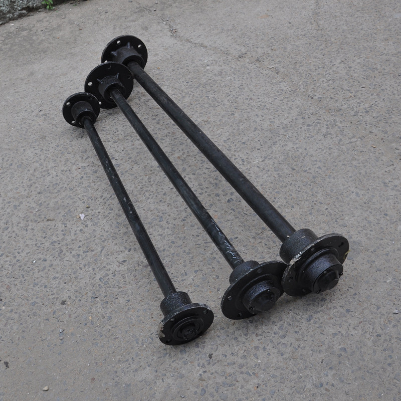 四眼五眼马车轴 拖车轴平板车仓库货运车轴总成含轴承成套轴