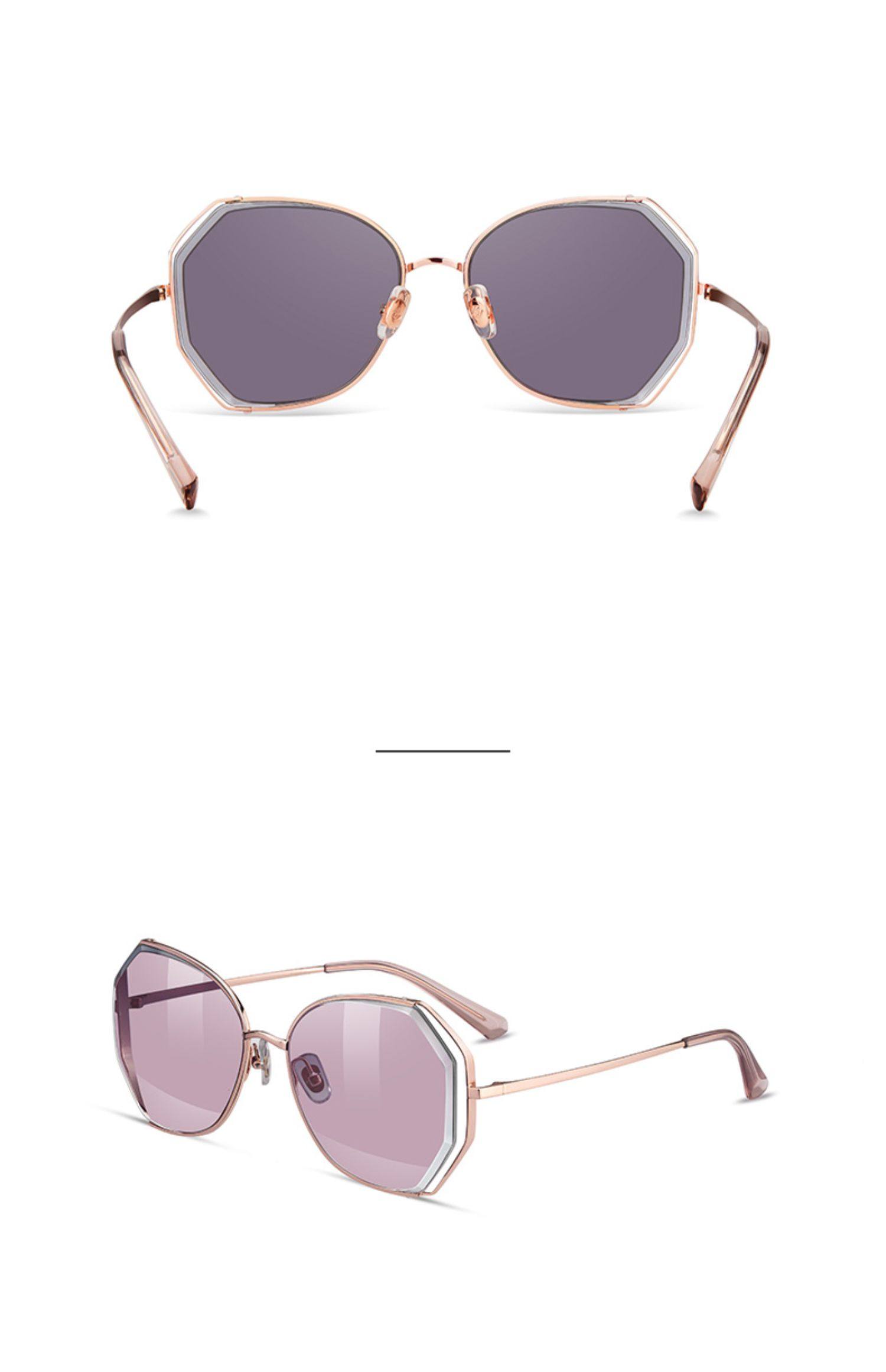 海伦凯勒2019新款韩版潮流明星眼镜大框太阳镜圆脸偏光墨镜女8826