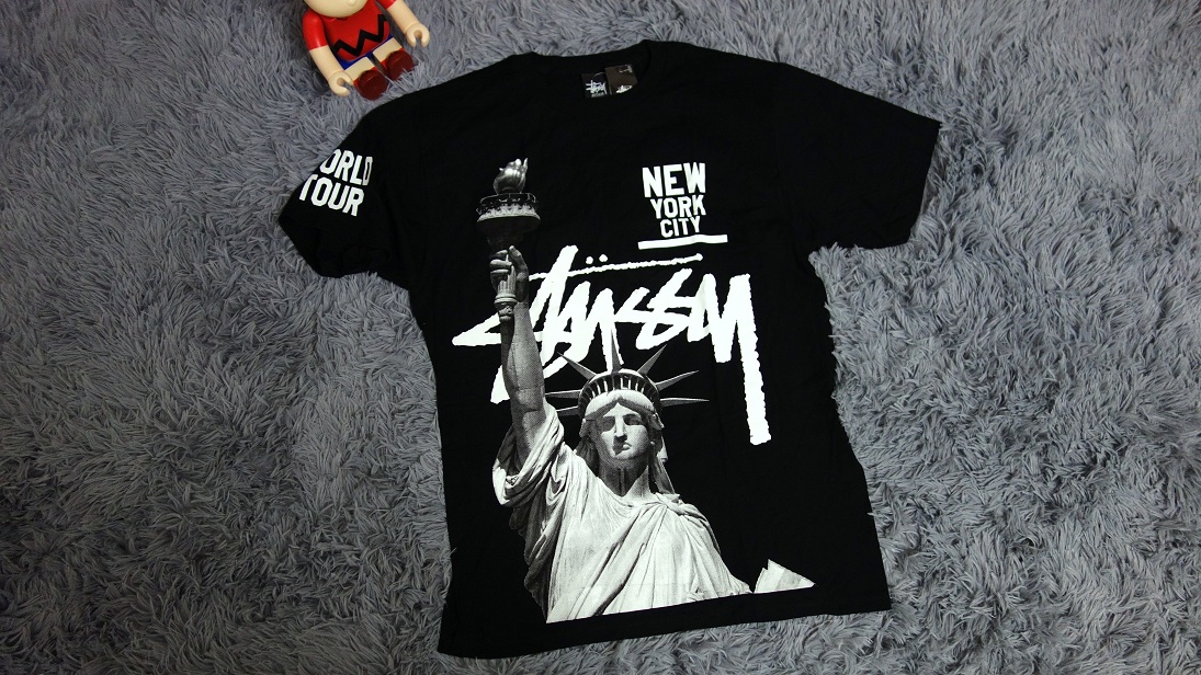 stussy logo,ambush logo 独家现货>stussy 自由女神像 logo 短袖 tee 黑白双色