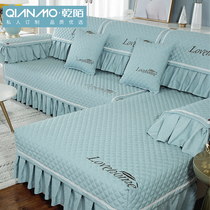 Sofa cushion cover four seasons universal modern Nordic simple all-inclusive universal set cotton and linen sofa cushion cover cloth towel