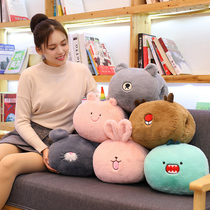 Cute hairy little animal warm hand pillow mouse dinosaur elk plush toy plug hand cover nap pillow