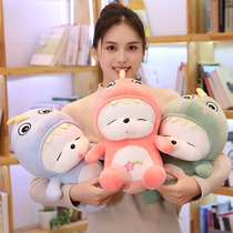 Rabbit plush toy Little White Rabbit Doll Doll Doll Girl Cute sleeping super cute doll bed pillow girl