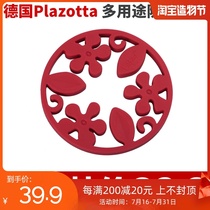 Germany plazotta anti-hot pot pad Silicone pot pad high temperature gray red 01223 01224