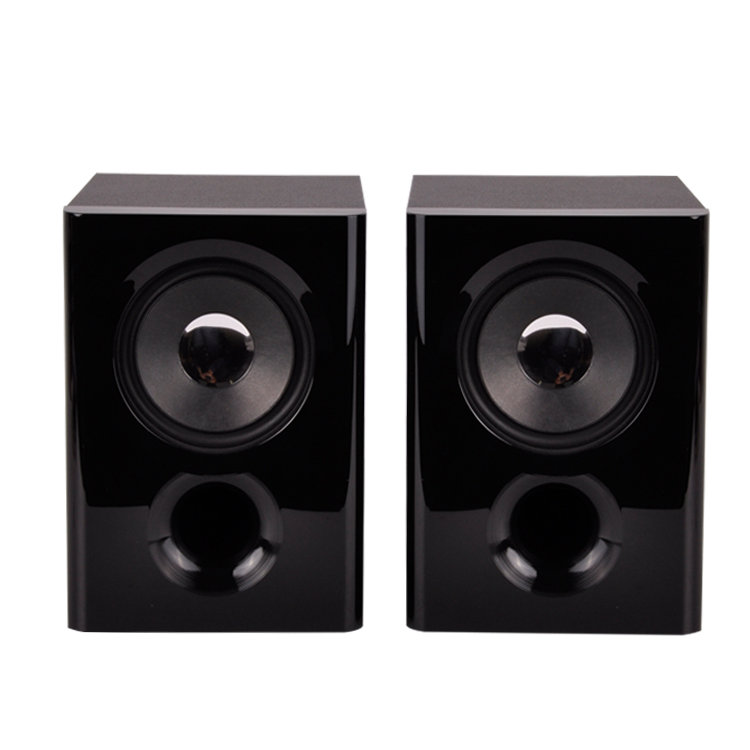 Philips Small Wooden 2 0 Passive Bookshelf Speakers Surround Home