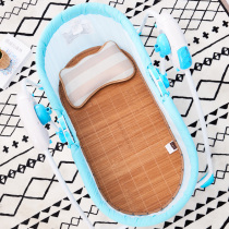 Cradle mat Bamboo mat Baby new sustenance Chaoshan cradle bed grass mat mat Baby elliptical ice silk mat custom