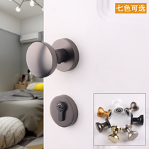 American Indoor Bedroom House Door Lock Grey Black Split Lock Silent Room Solid Wood Doorknob Nordic Brief Wind