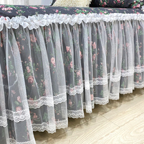 Good Dream cotton lace skirt bed cover lace three-piece cotton Princess wind bed sheet dust cover