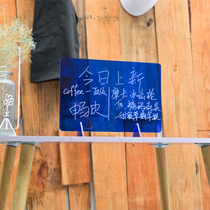 Desktop Upright Transparent Acrylic note board erasable with message board shop writing prompt memo billboard