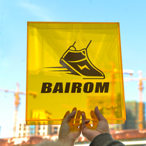 Creative Organic Glass Acrylic Transparent Box Decoration Mobile Pendulum Sign Shop Billboard Logo Logo Custom