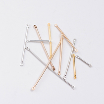 Double hole round connecting rod diy handmade minimalist earrings earrings jewelry accessories tassel material ear sticks