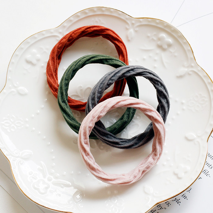 日韩新款高弹力无缝扎头发橡皮筋头绳头饰韩国简单发圈基础发绳_7折