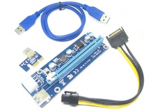 New version of PCI-E to PCIe adapter USB3 0 PCI-E graphics card adapter card extension cord