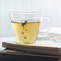 Spot Japan imported Ishizuka whistle cute cat Tea Cup heat-resistant glass tea set