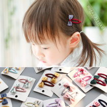 Children hairclip hairpin hair accessories bbclip floral headdress Korean version handmade bow girl headgear baby clip