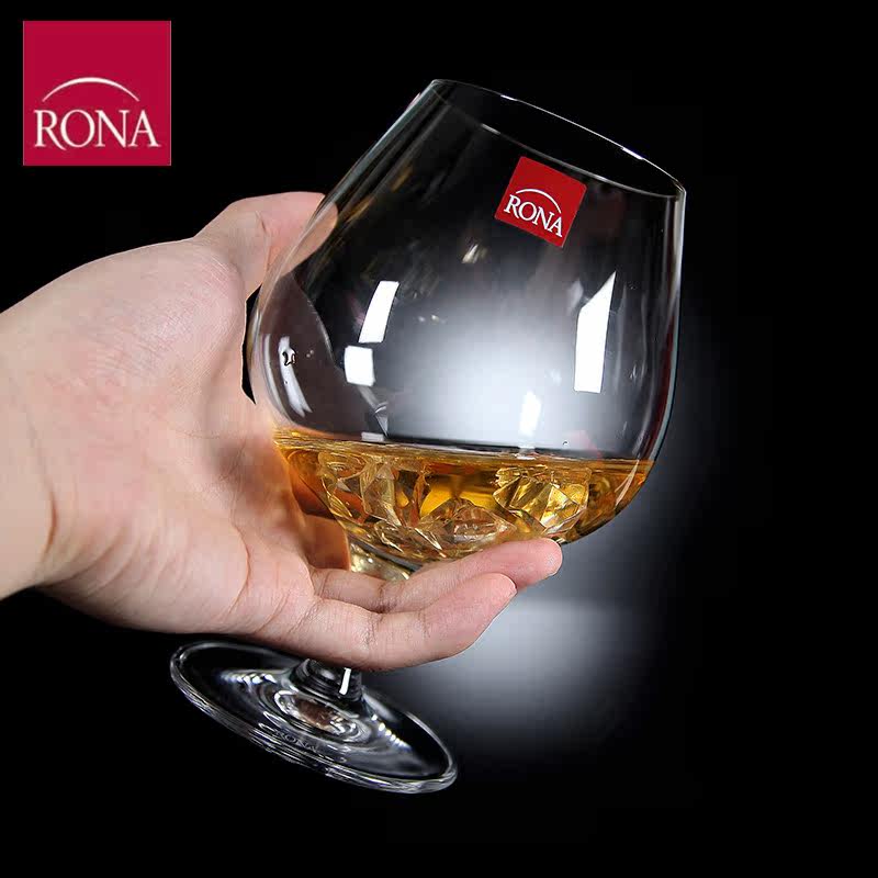 特价捷克rona进口水晶杯 特大号白兰地 洋酒 马爹利 高脚杯660ml_7折