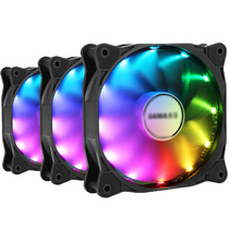 Colorful LED desktop box silent fan 12cm strong cooling fan RGB chassis fan compatible with 3PIN