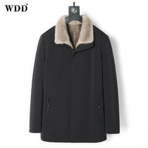 Parker clothing coat mens medium-long mink liner dad outfit Nick clothing Fur one-piece Haining fur coat winter