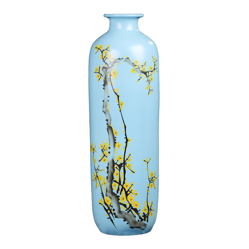 I and contracted the new Chinese style of large vases, jingdezhen ceramic hand - made dried flowers flower arrangement of TV ark, high furnishing articles