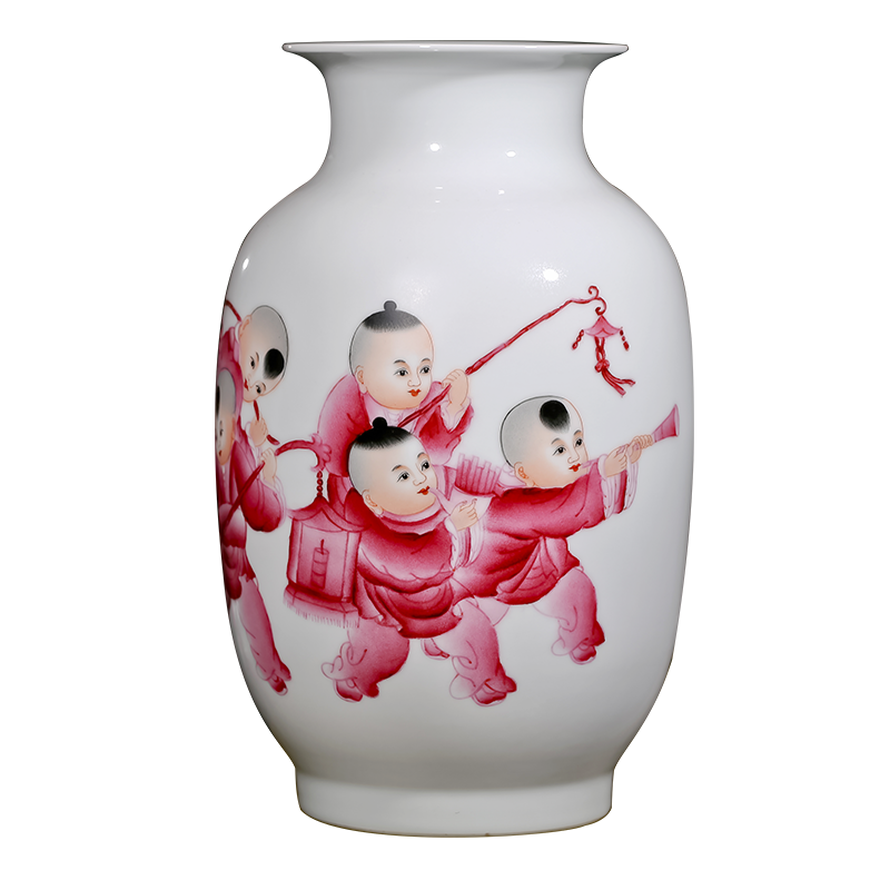 The Master of jingdezhen ceramics five sub - ka hand - made of vases, flower arrangement of Chinese style sitting room adornment is placed gifts