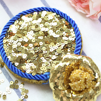 4mm high quality mirror plating gold rose sequin embroidery beaded accessories decorative material accessories