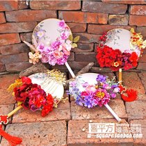 Fan love Chinese style tide coat hand bouquet wedding ancient color high-end bridal wedding fan Hanfu shooting decoration